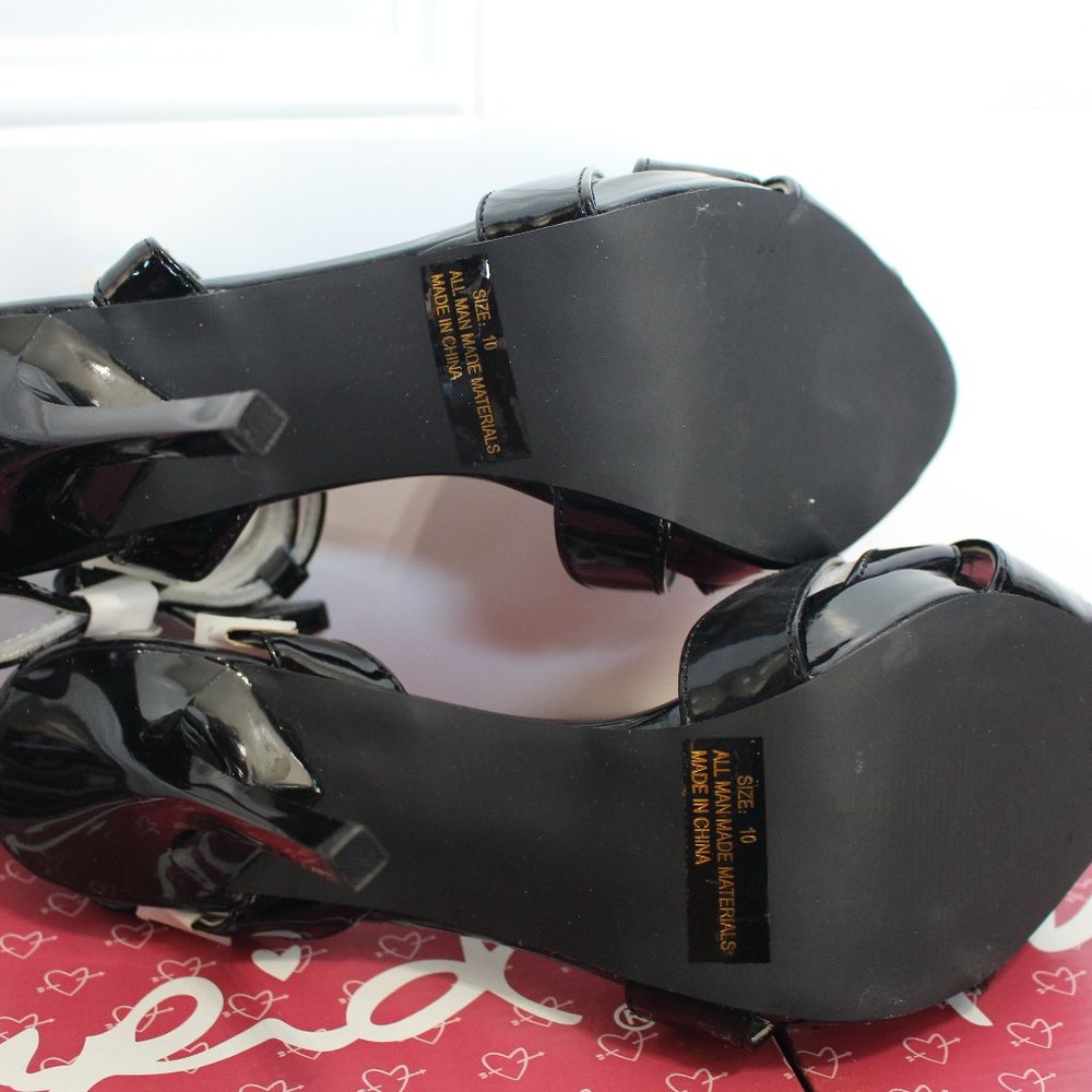 Qupid AFFAIR-08 Black High Heel Shoes - Picture 8 of 8